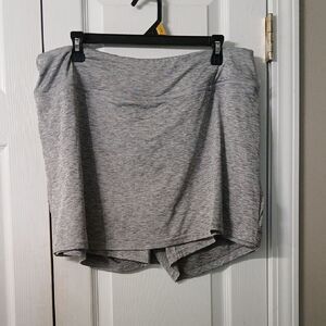 Realessentials Gray Women's pull-on Short tennis golf casual Sz 1X NWOT